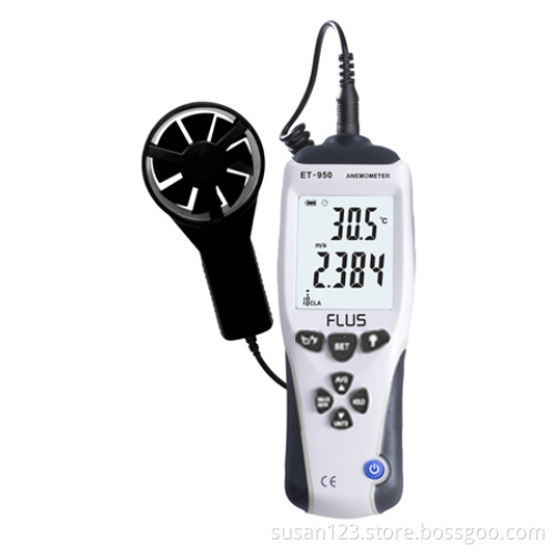 Digital Handheld LCD Anemometer Air Wind Speed Scale Gauge Meter Thermometer Tester